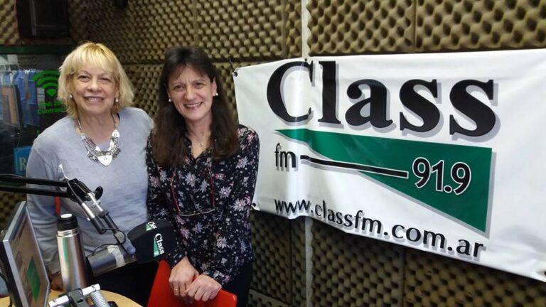 Silvia Oballe en radio Class FM
